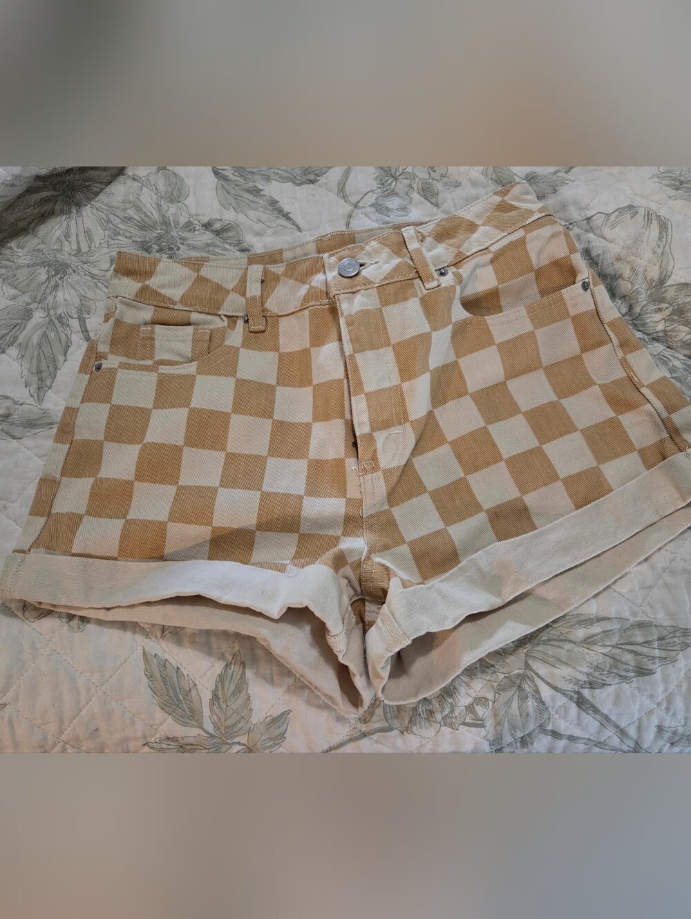 Checkered PacSun "Mom Shorts"